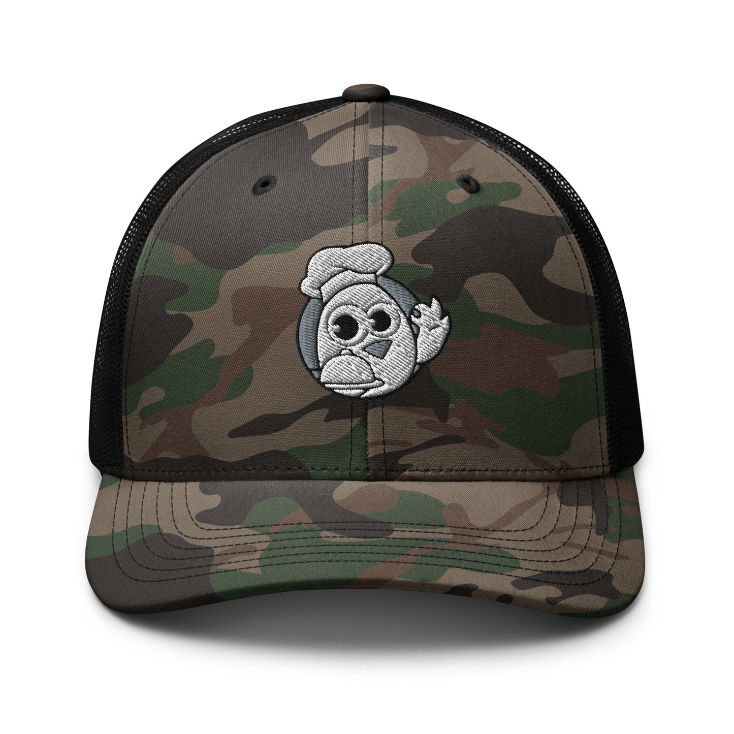 Camouflage chef/trucker hat
