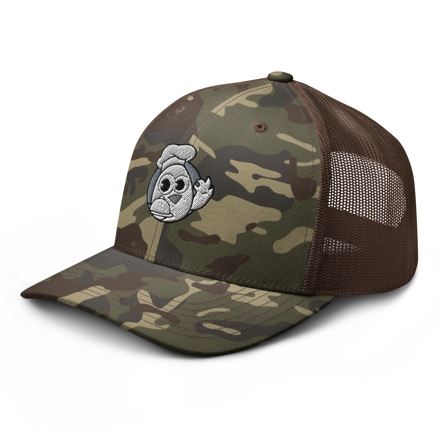 Camouflage chef/trucker hat