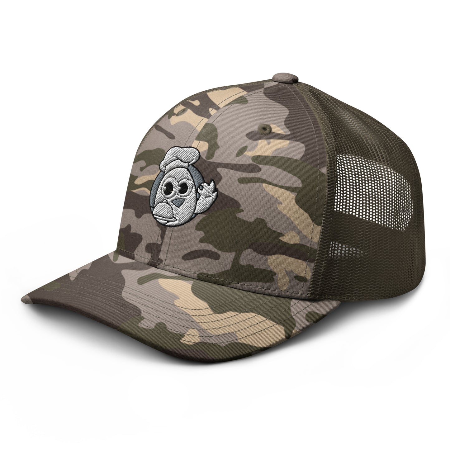 Camouflage chef/trucker hat