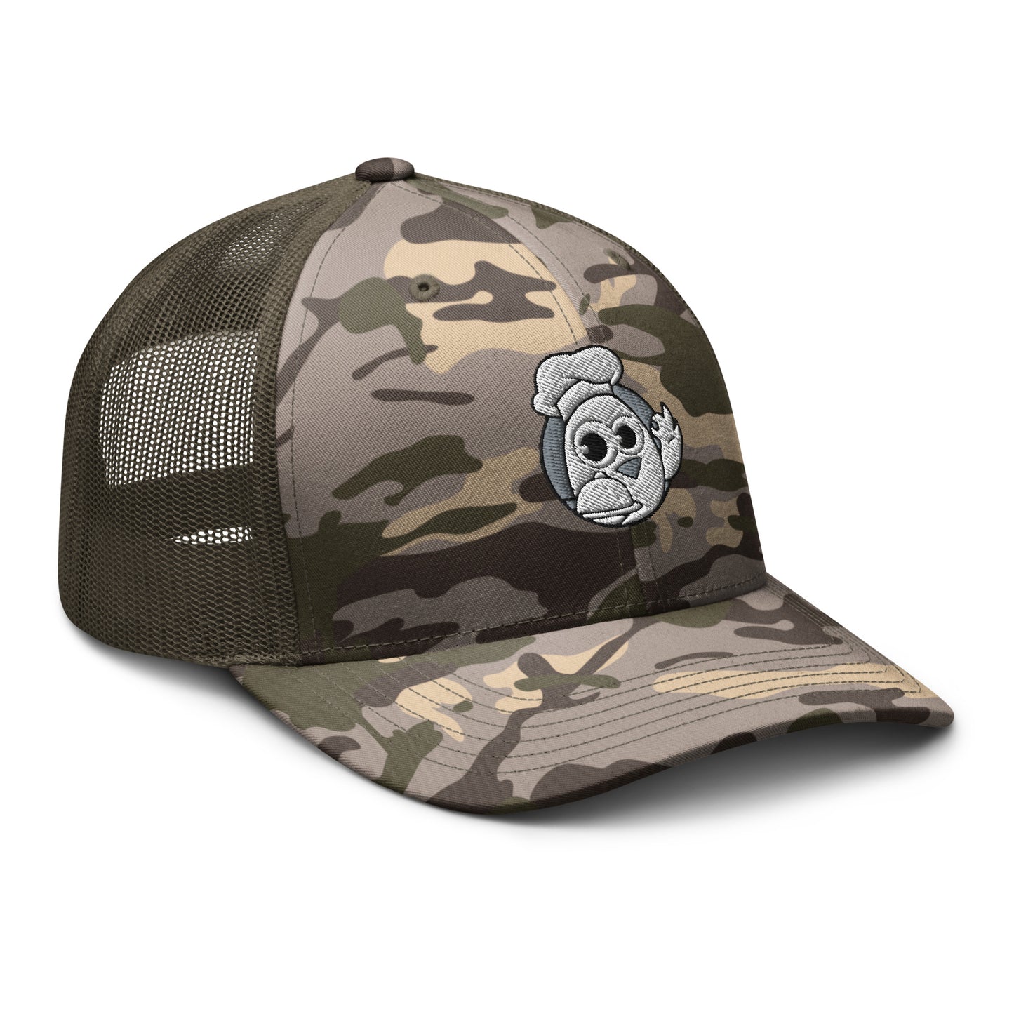 Camouflage chef/trucker hat
