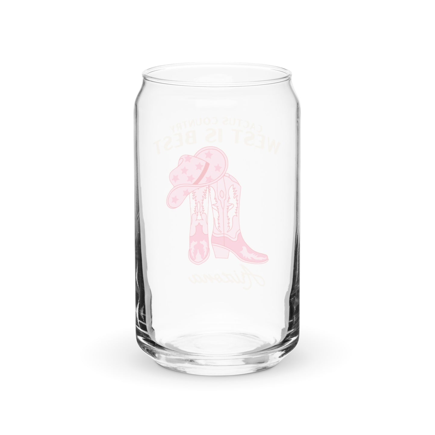 Cactus Country Can-shaped glass