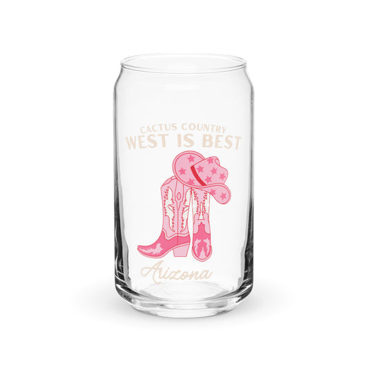 Cactus Country Can-shaped glass