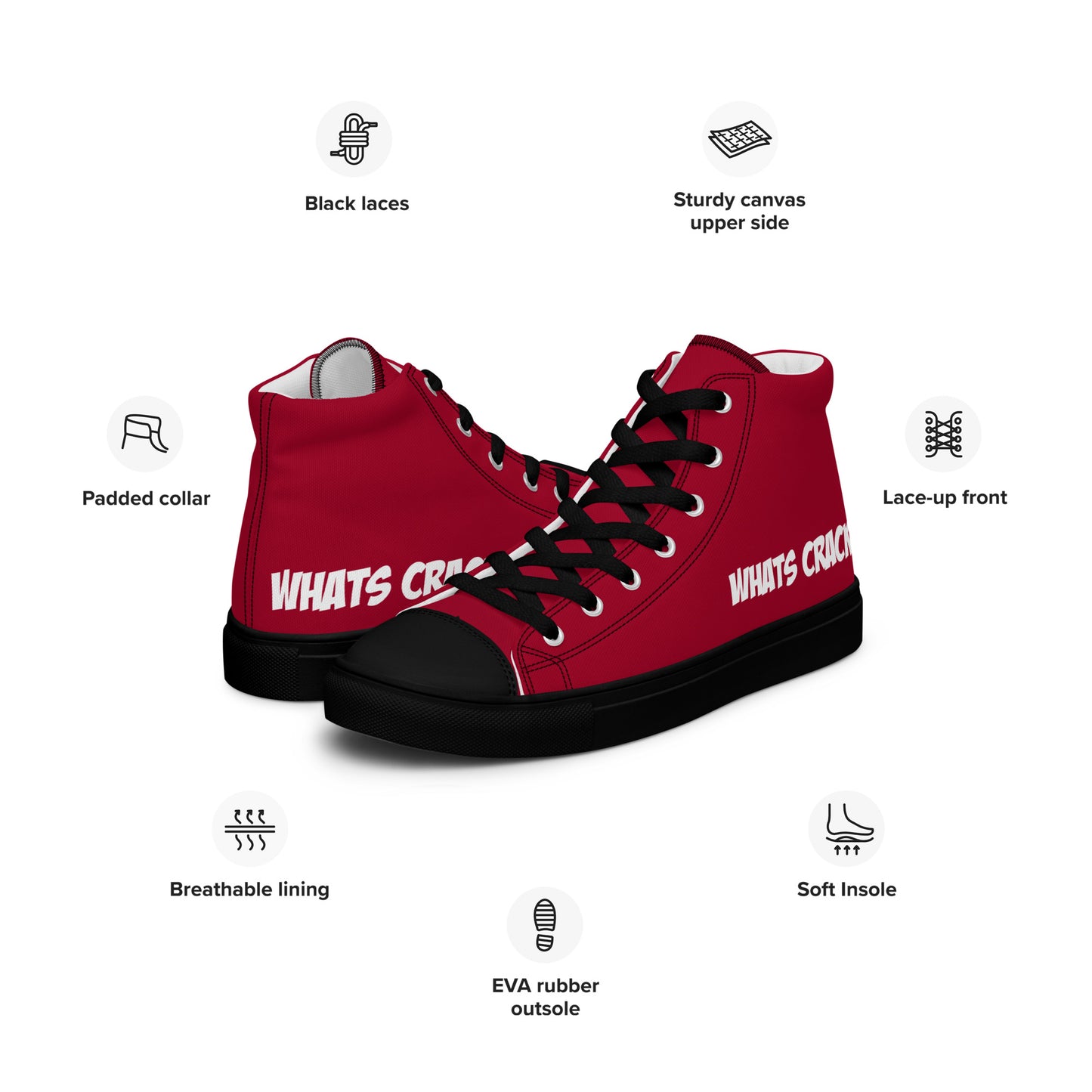 WC high top canvas shoes