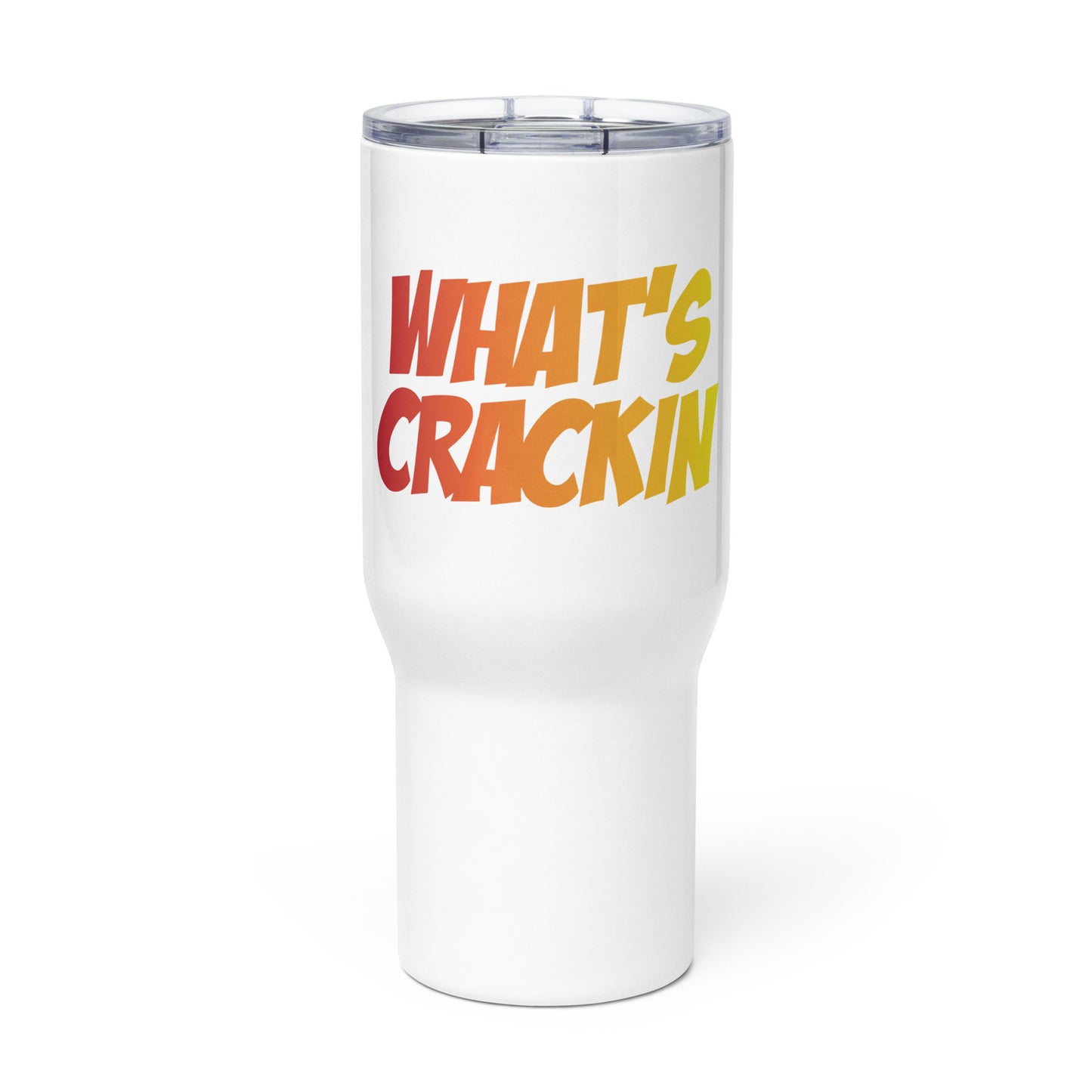 WC Travel mug with a handle