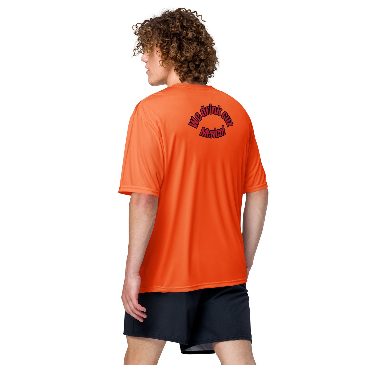 Throwback Unisex performance crew neck t-shirt