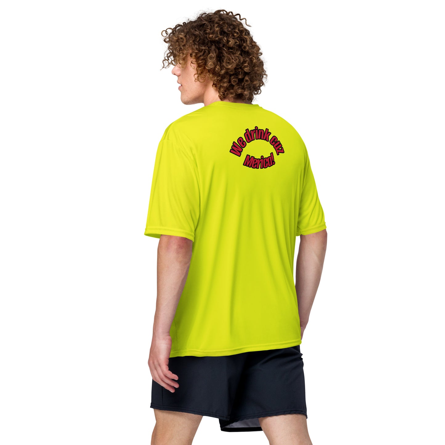 Throwback Unisex performance crew neck t-shirt