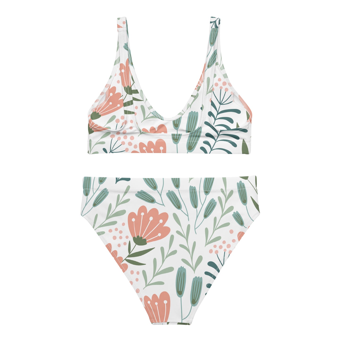 Recycled high-waisted bikini