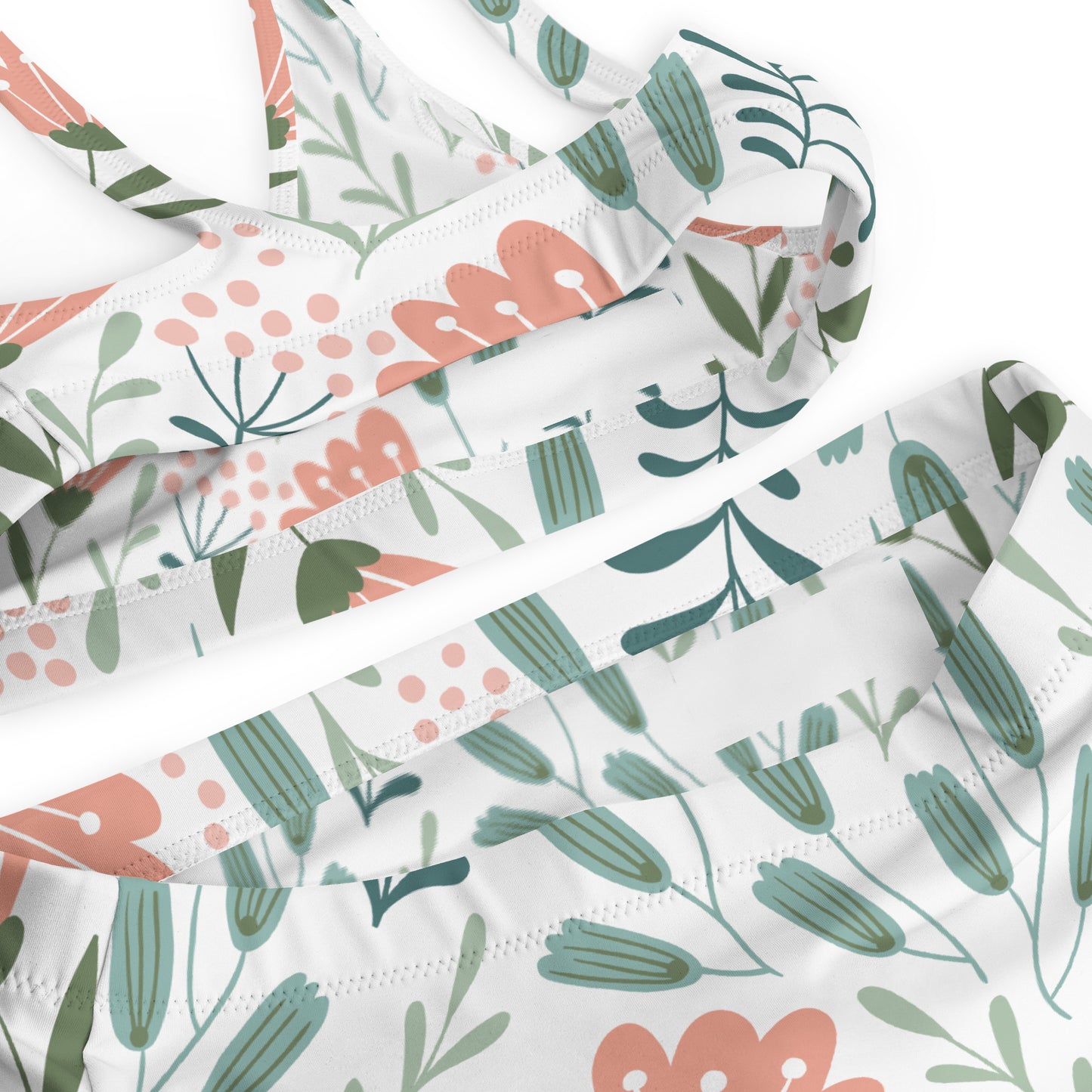 Recycled high-waisted bikini