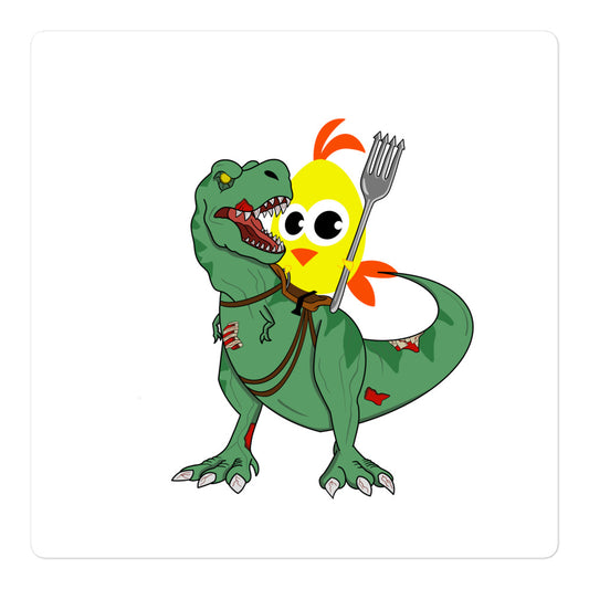 Dino War Chick stickers