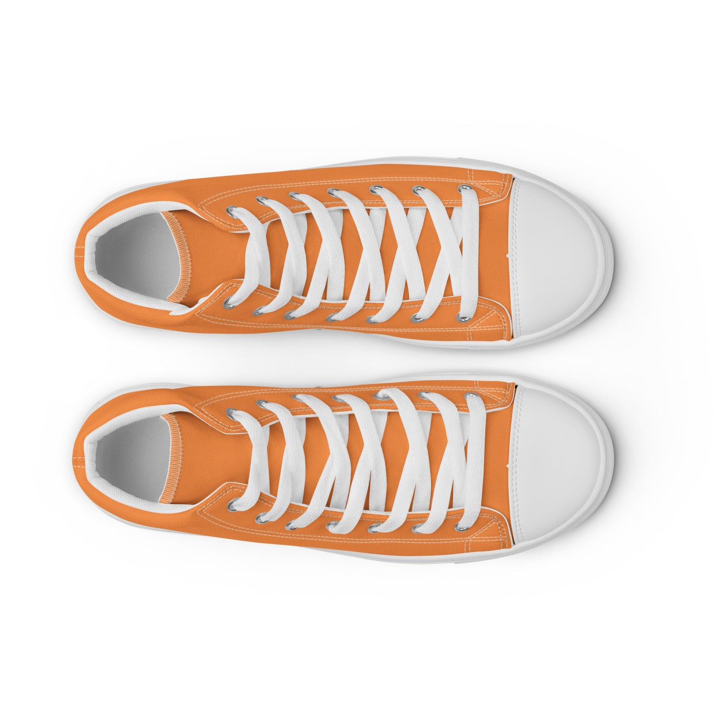 Orange WC Men’s high top canvas shoes