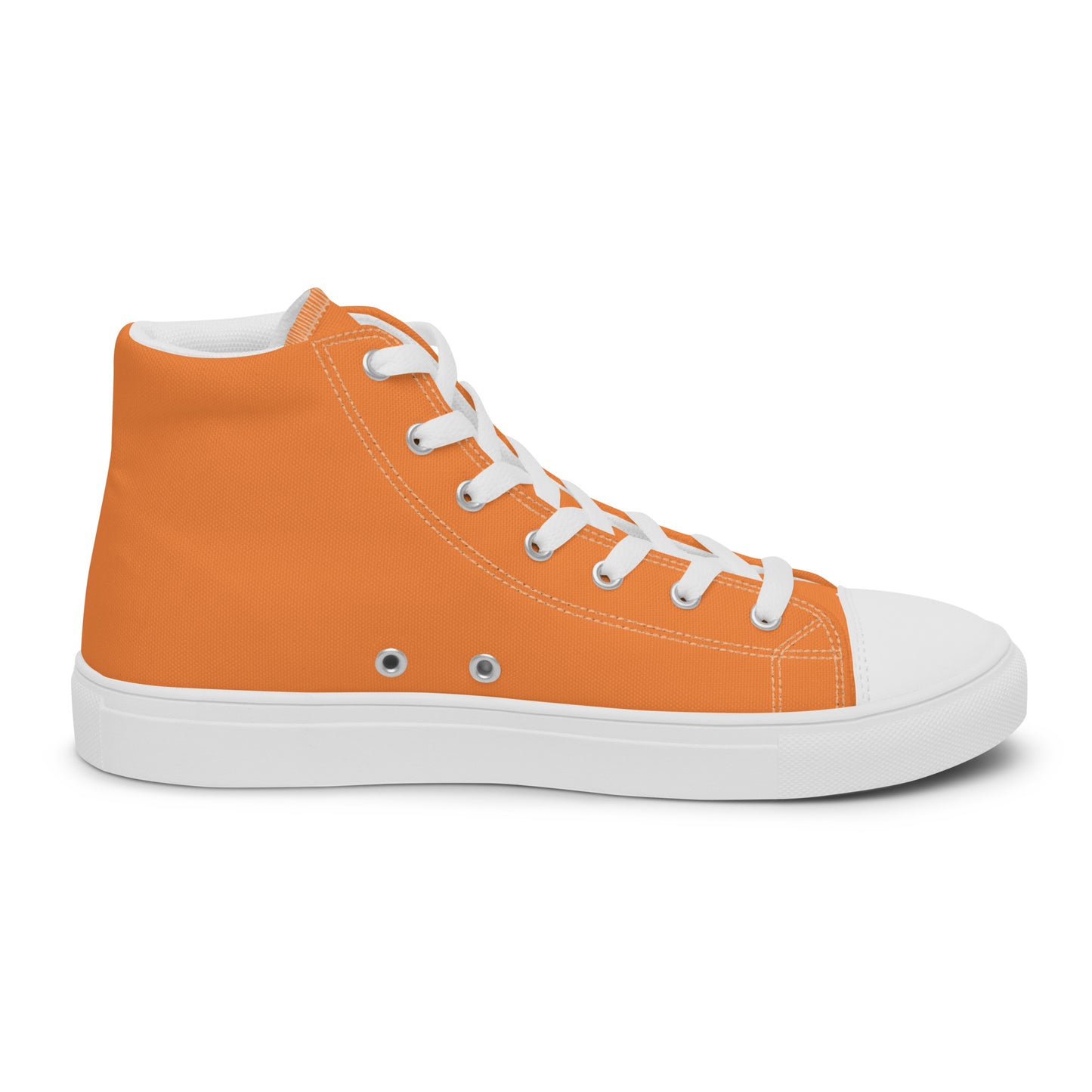 Orange WC Men’s high top canvas shoes