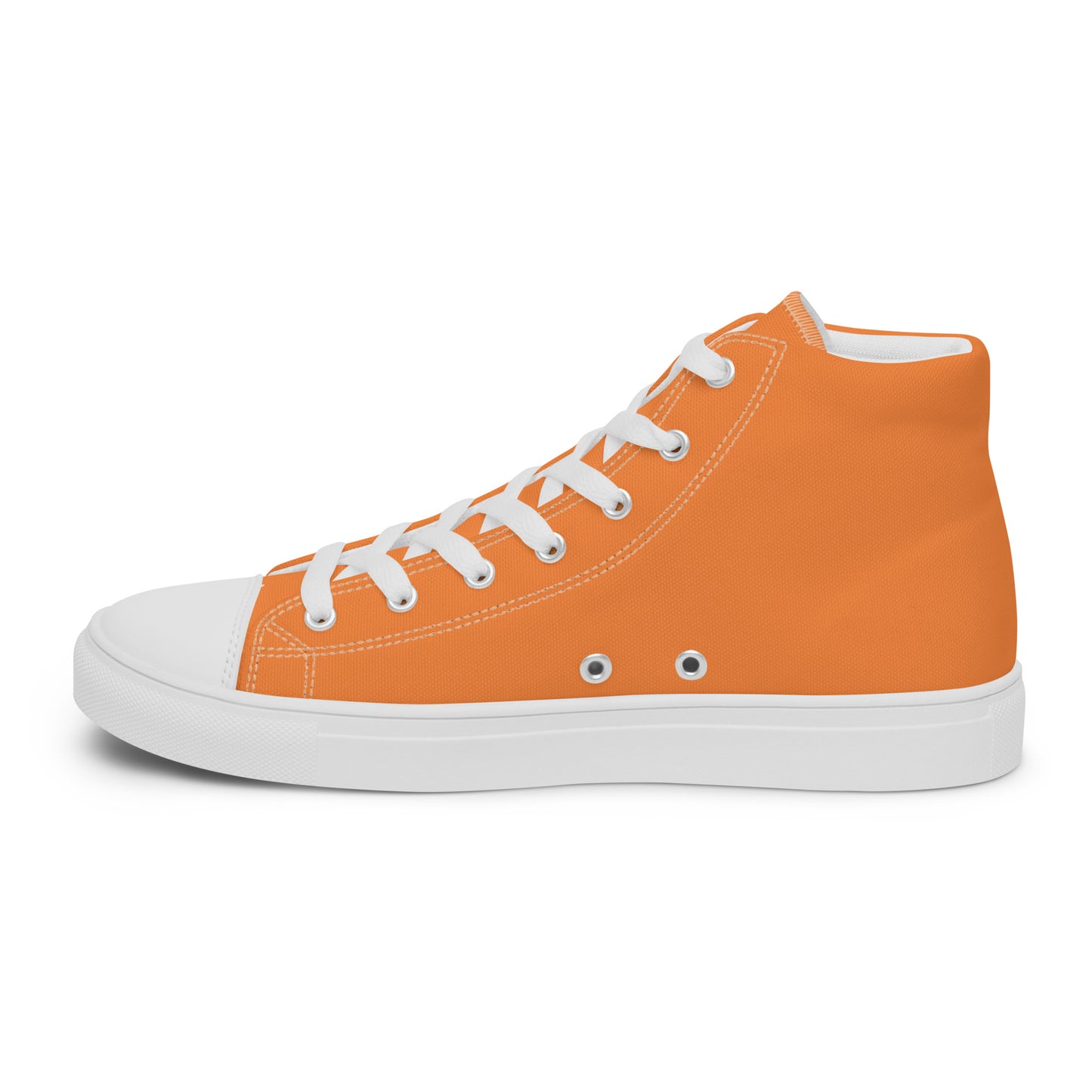 Orange WC Men’s high top canvas shoes