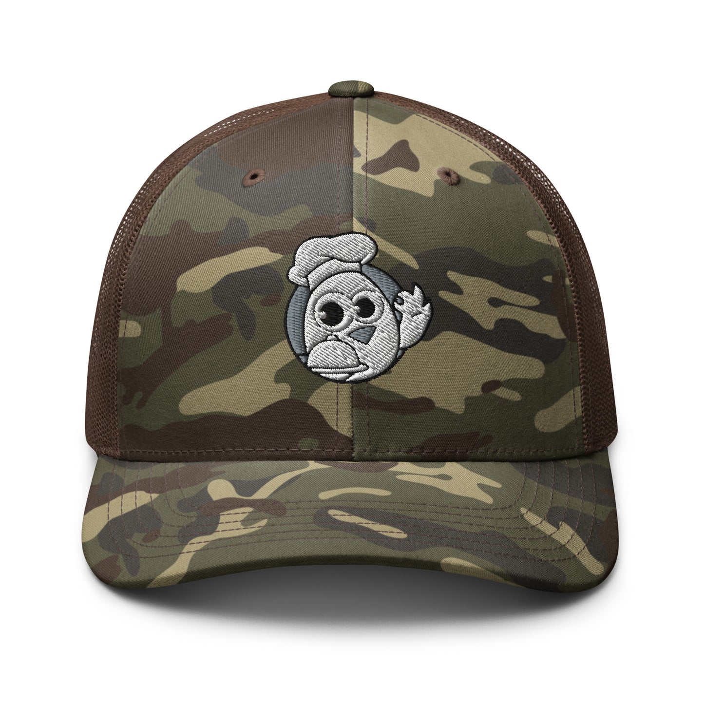 Camouflage chef/trucker hat