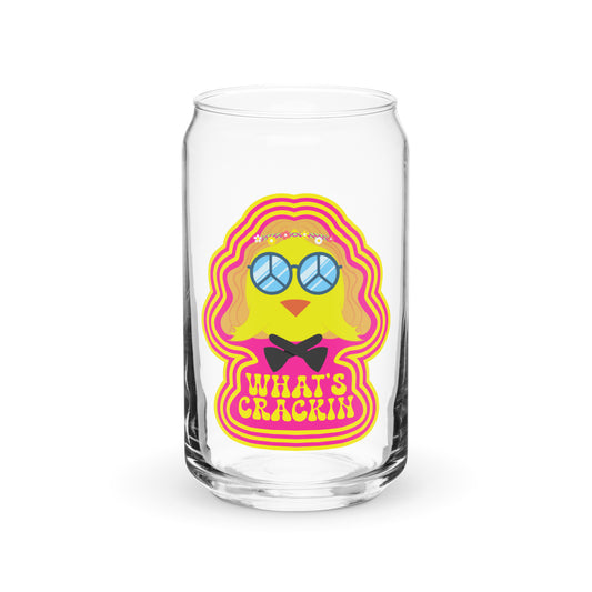 Hippie Chick Can-shaped glass