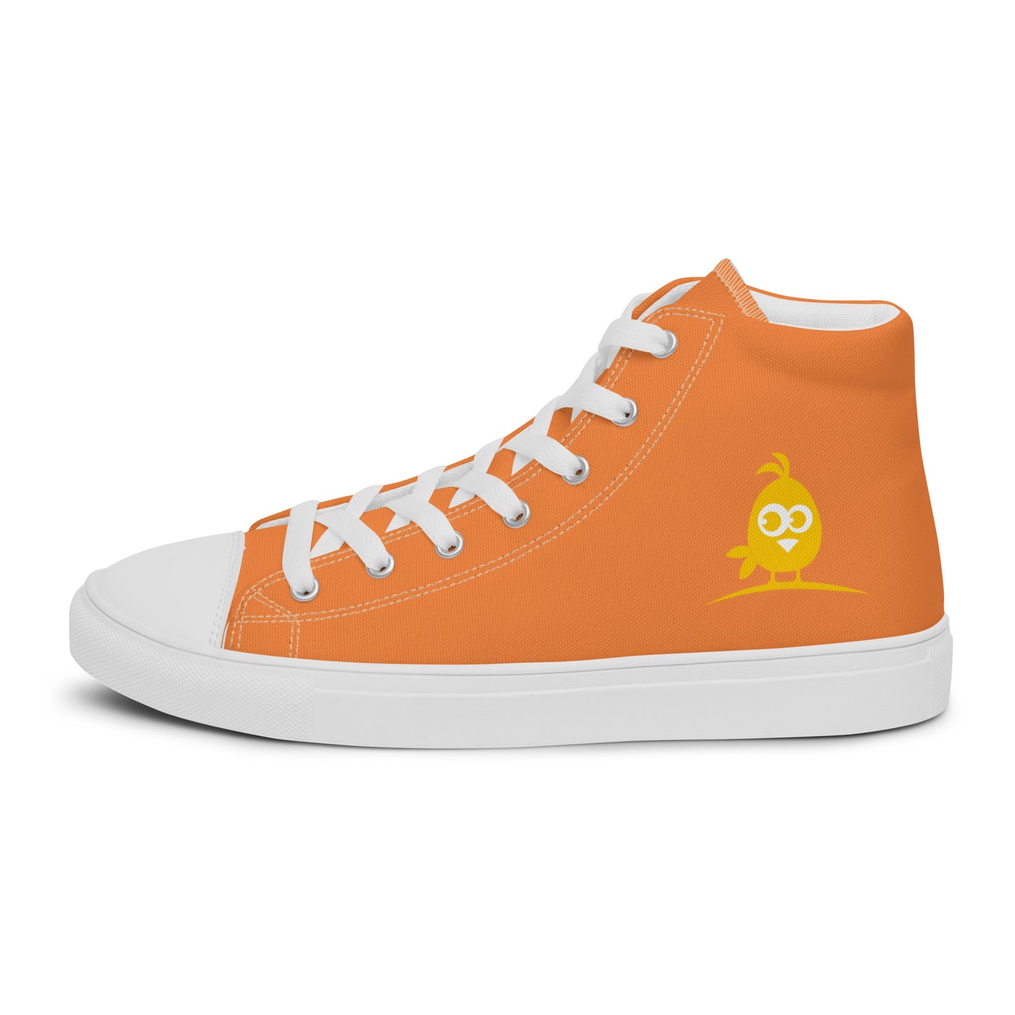 Orange WC Men’s high top canvas shoes