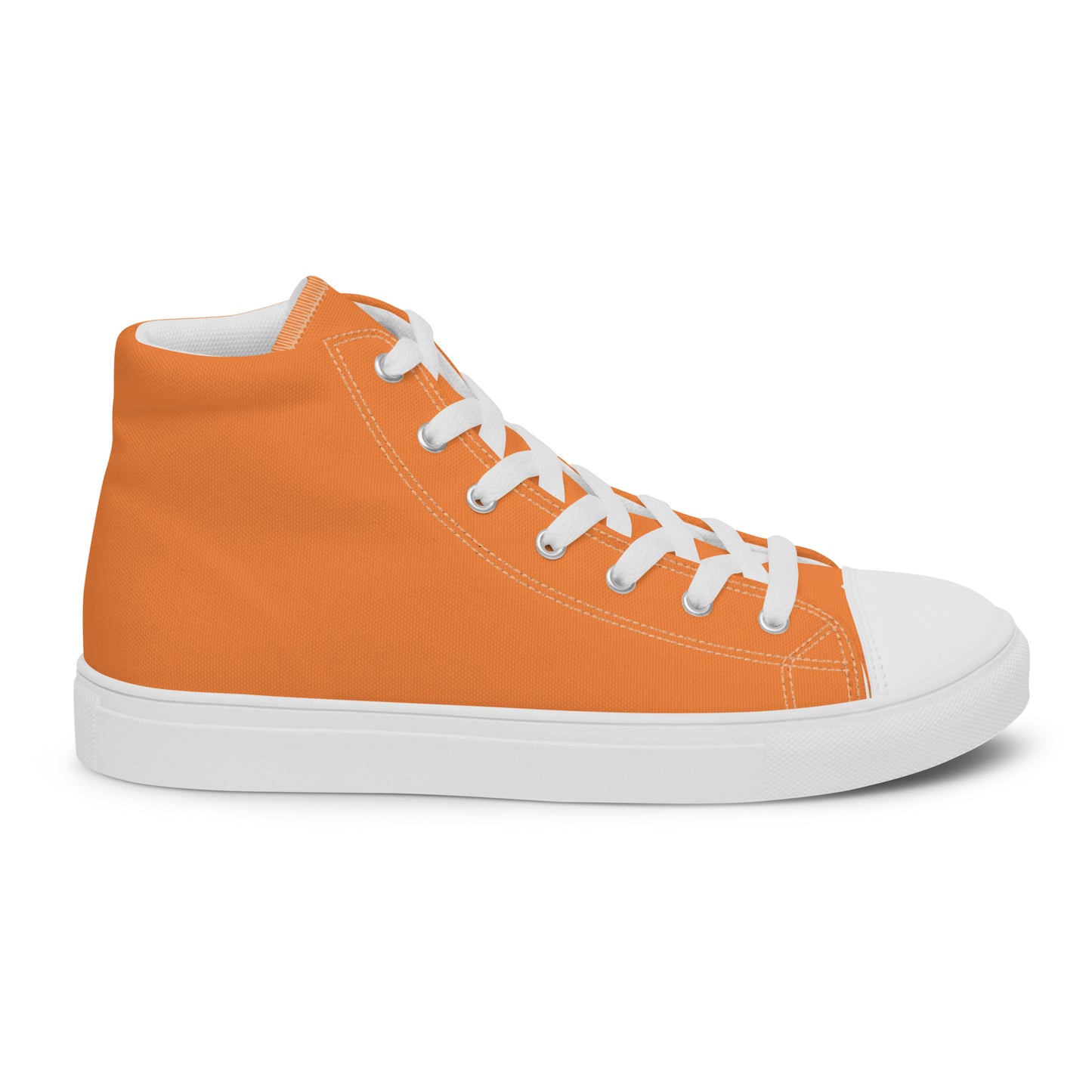 Orange WC Men’s high top canvas shoes